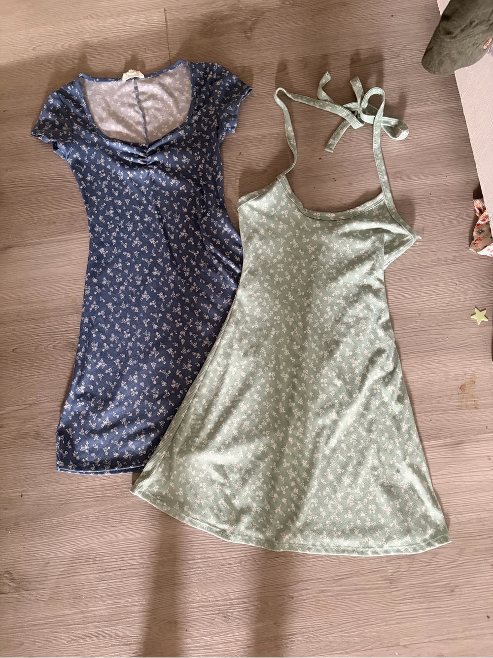 Sundance Blue & Sage Floral Mini Dress Duo NEVER WORN